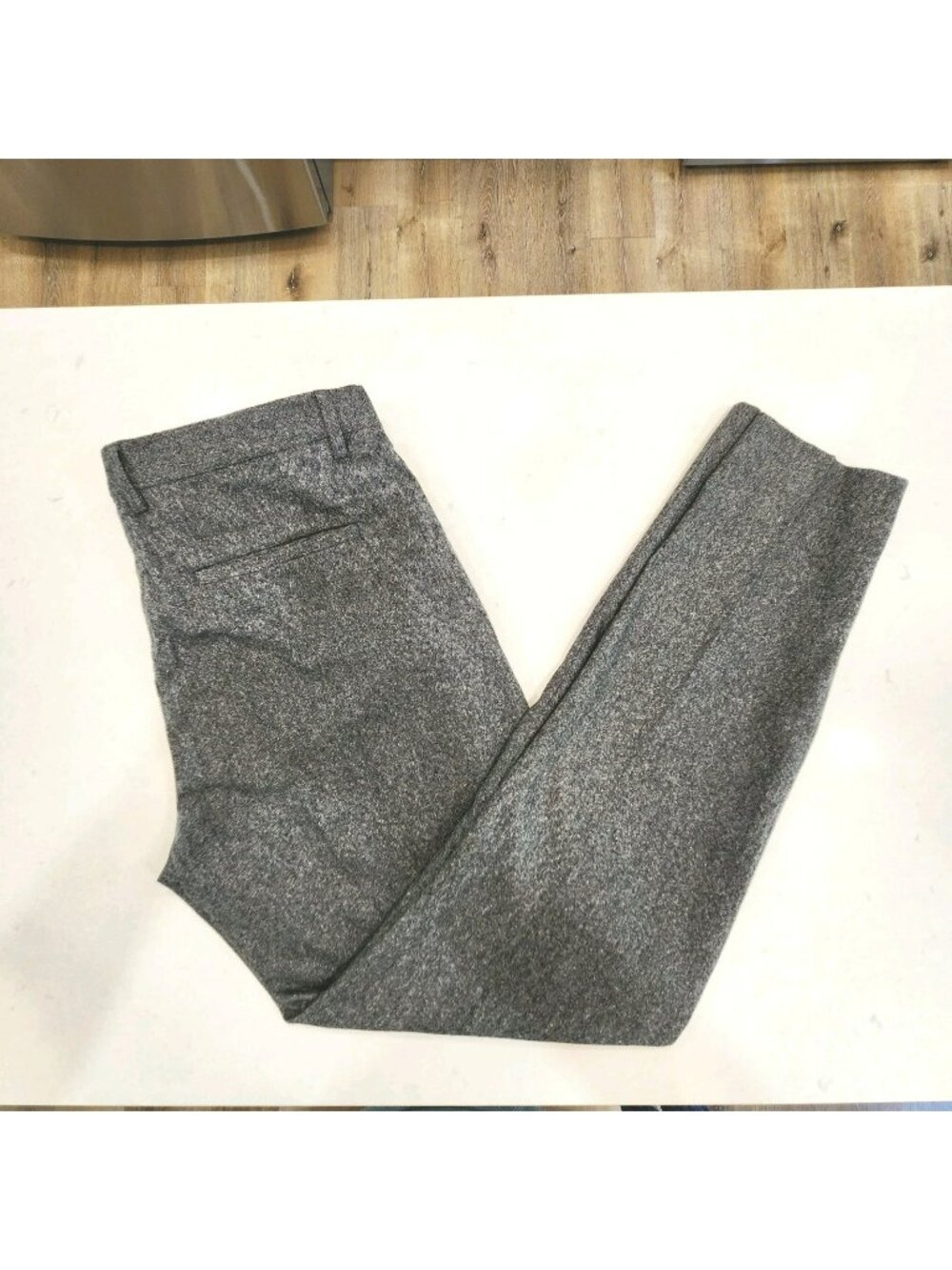 COS Pants Mens 36x33 Charcoal Gray Wool Cashmere Blend Tapered Slim Trousers